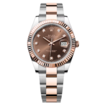 Rolex Datejust 41mm 126331 Datejust Chocolate Diamond Oyster Steel and Everose Gold Watch