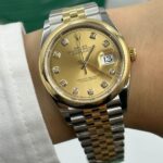 Rolex  Datejust 36mm 126203 Champagne Set with Diamonds Dial Domed Bezel Oyster Bracelet - Image 18