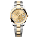 Rolex Datejust 41mm 126303 Champagne Index Oyster Steel and Yellow Gold Mens Watch