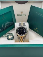 Rolex  Datejust 41mm 126333 Black Diamond Jubilee Steel and Yellow Gold Men’s Watch - Image 3