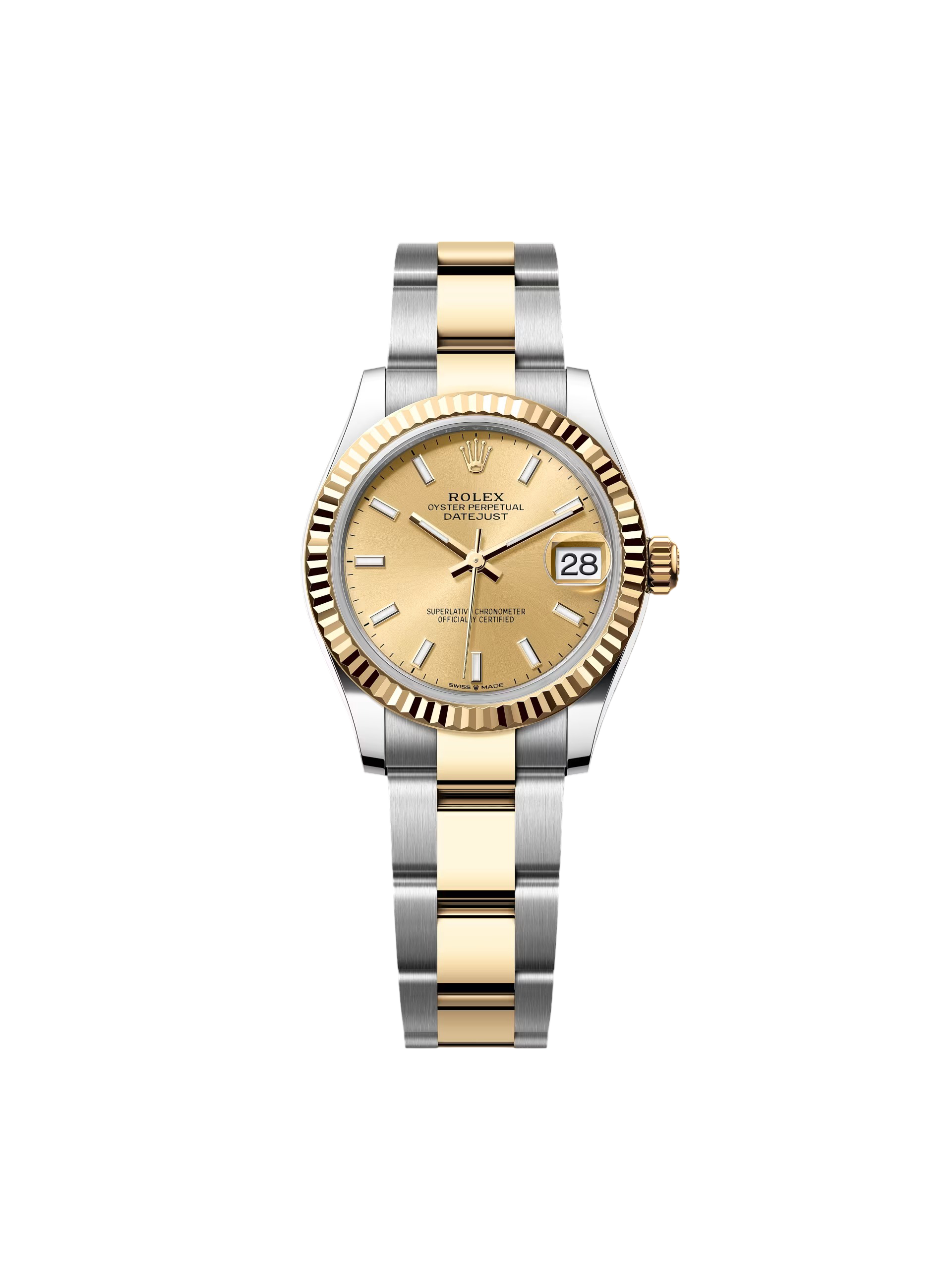 8BB1D141-C92A-FFE6-1B89-92F15ABE6956 Rolex Datejust m278273-0013/0014 31mm Champagne Dial Stainless Steel and Yellow Gold Oyster Watch - Image 1