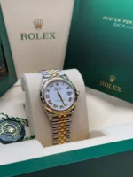 Rolex Datejust m278343-0001/0002 White Dial Yellow Rolesor Oyster Watch - Image 4