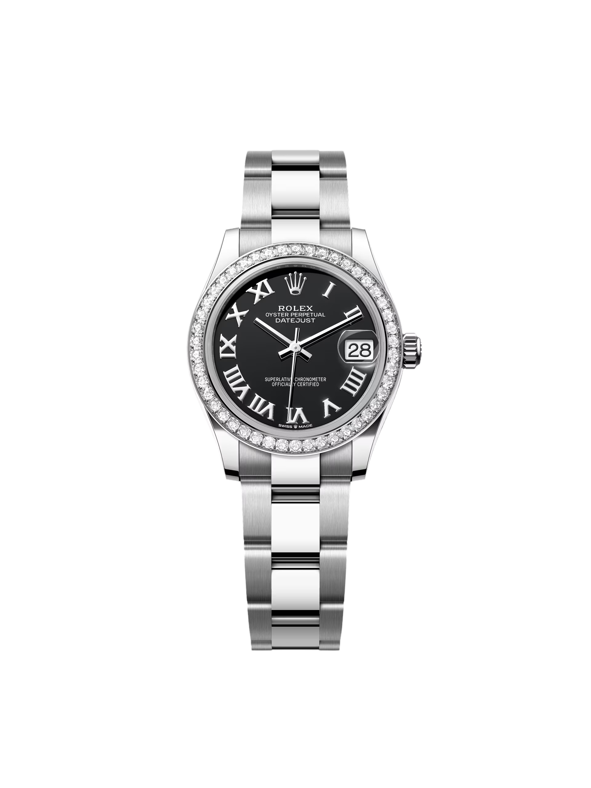 8DBA2E27-E054-45ED-1334-4A3F32A49710 Rolex Datejust m278384RBR Bright Black 31mm Dial Oyster Watch - Image 1