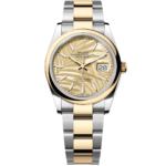 Rolex  Datejust 36mm 126203 Golden Dial Domed Bezel Oyster Bracelet