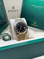 Rolex  Datejust 41mm 126333 Black Diamond Jubilee Steel and Yellow Gold Men’s Watch - Image 4