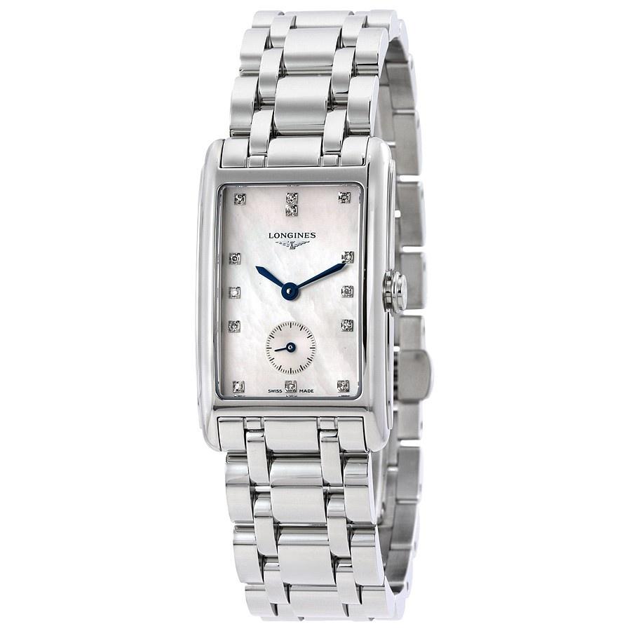 9CCAC3D7-C458-8786-A43F-6B2E0CFBB3C2 Longines Women's L55124876 Flagship Diamond Stainless Steel Watch - Image 1