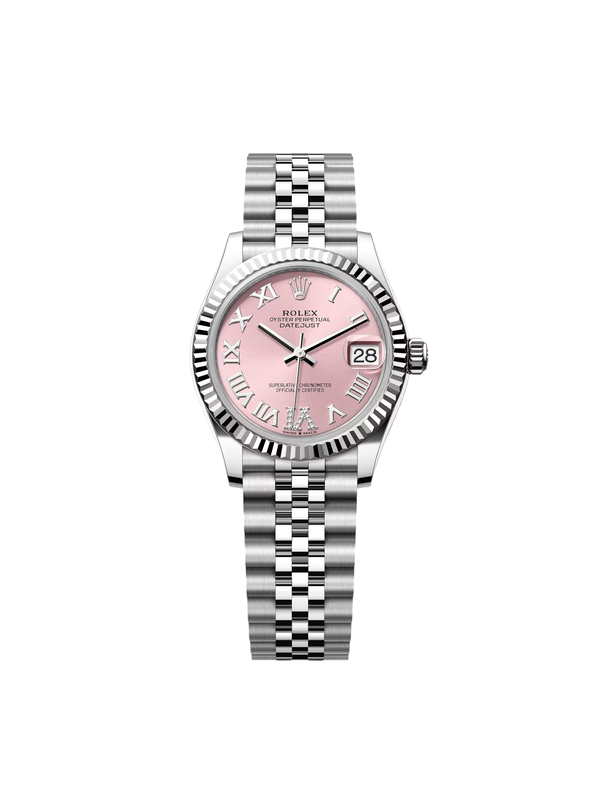 A141012E-B658-BF46-EEB6-1873F9FFA848 Rolex Datejust m278274-0023/0024 Pink 31mm Dial Oyster Watch - Image 1