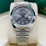 Rolex Datejust 41mm 126300 Slate Index Jubilee Stainless Steel Watch - Image 4
