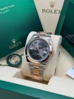 Rolex Datejust 41mm 126301 Sundust Slate Roman Dial Oyster Bracelet - Image 5
