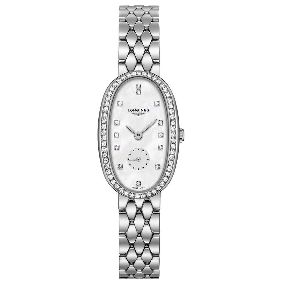 A706542B-AE65-2AC1-0D87-200D15782E65 Longines Women's L23060876 Symphonette Diamond Stainless Steel Watch - Image 1