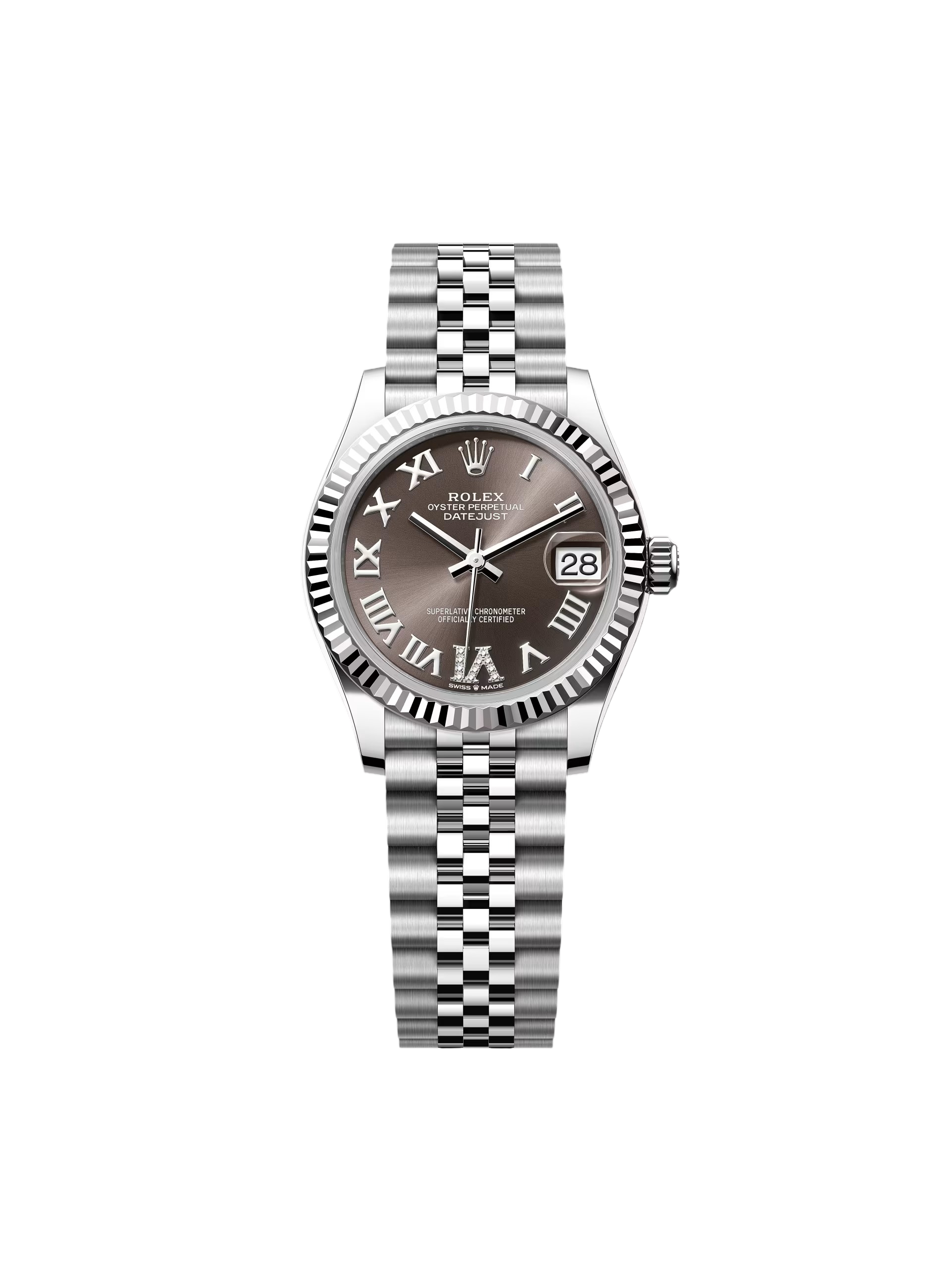A7467686-540A-6C69-04CA-E211322CFB48 Rolex Datejust m278274-0027/0028 Dark Grey 31mm Dial Oyster Watch - Image 1