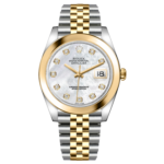 Rolex Datejust 41mm 126303 White MOP Diamond Jubilee Steel and Yellow Gold