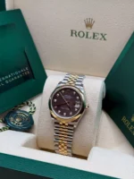 Rolex Datejust m278243-0023/0024 31mm Black Mother-of-Pearl Dial Yellow Rolesor Oyster Watch - Image 5