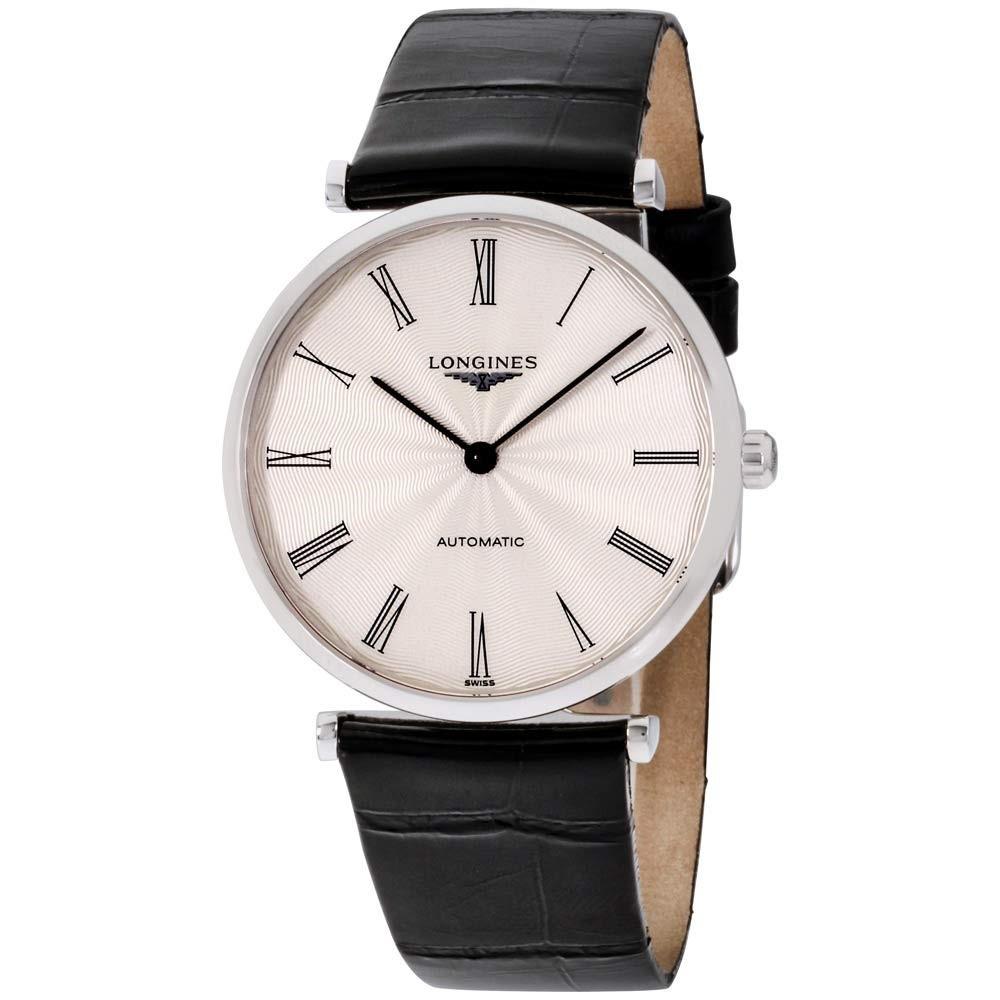 BA3FBA2C-BB8D-B17F-D562-55D9E40ABF92 Longines Men's L49084712 La Grande Classique Black Leather Watch - Image 1