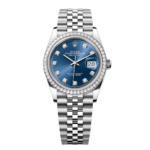 Rolex  Datejust 36mm 126284 Bright Blue Dial Jubilee Bracelet