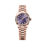 Rolex Lady-Datejust 28mm 279175 Aubergine Diamond-Set Dial President Everose Gold