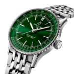 【2024 Hot Sale】Breitling A17329371L1A1 Navitimer Automatic Green Dial Watch - Image 2