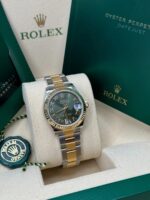 Rolex Datejust m278273-0015/0016 31mm Olive Green Dial Stainless Steel and Yellow Gold Oyster Watch - Image 4