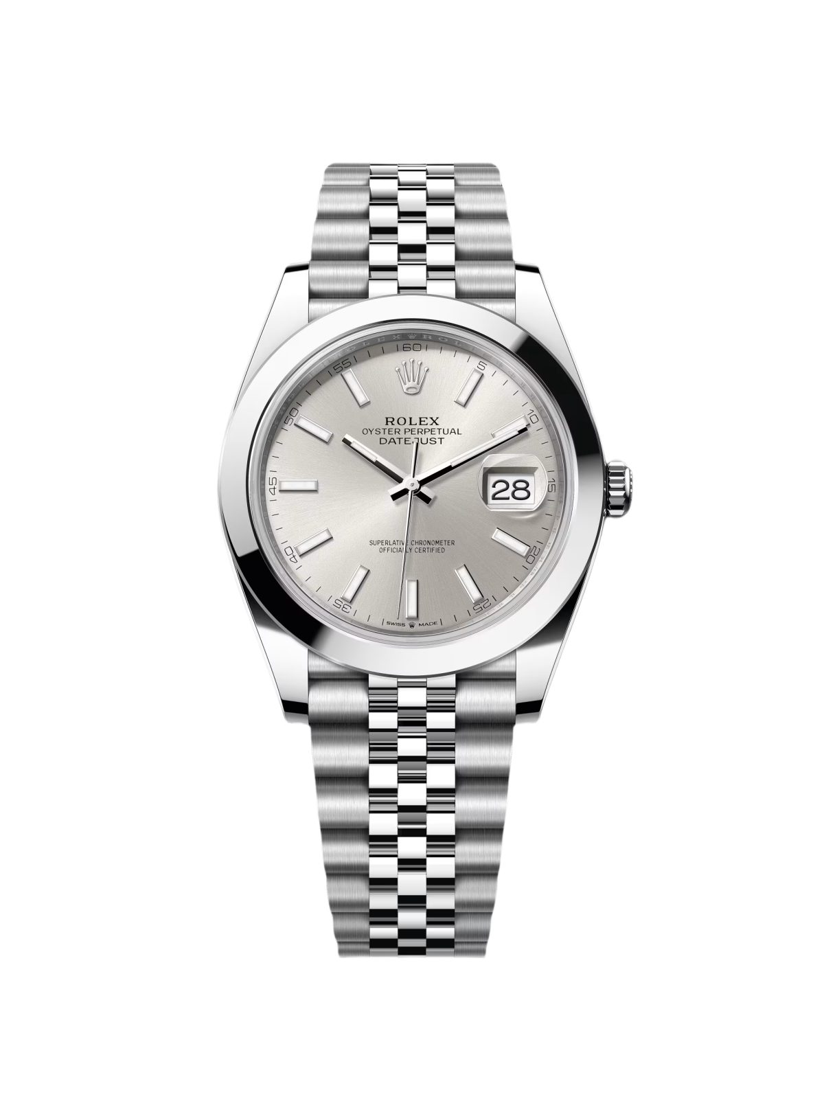 C4100E6B-856E-53EC-FFDD-9BA1A8C3FA3F-1 Rolex Datejust 41mm 126300 Silver Index Jubilee Stainless Steel Watch - Image 1