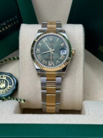 Rolex Datejust m278273-0015/0016 31mm Olive Green Dial Stainless Steel and Yellow Gold Oyster Watch - Image 6