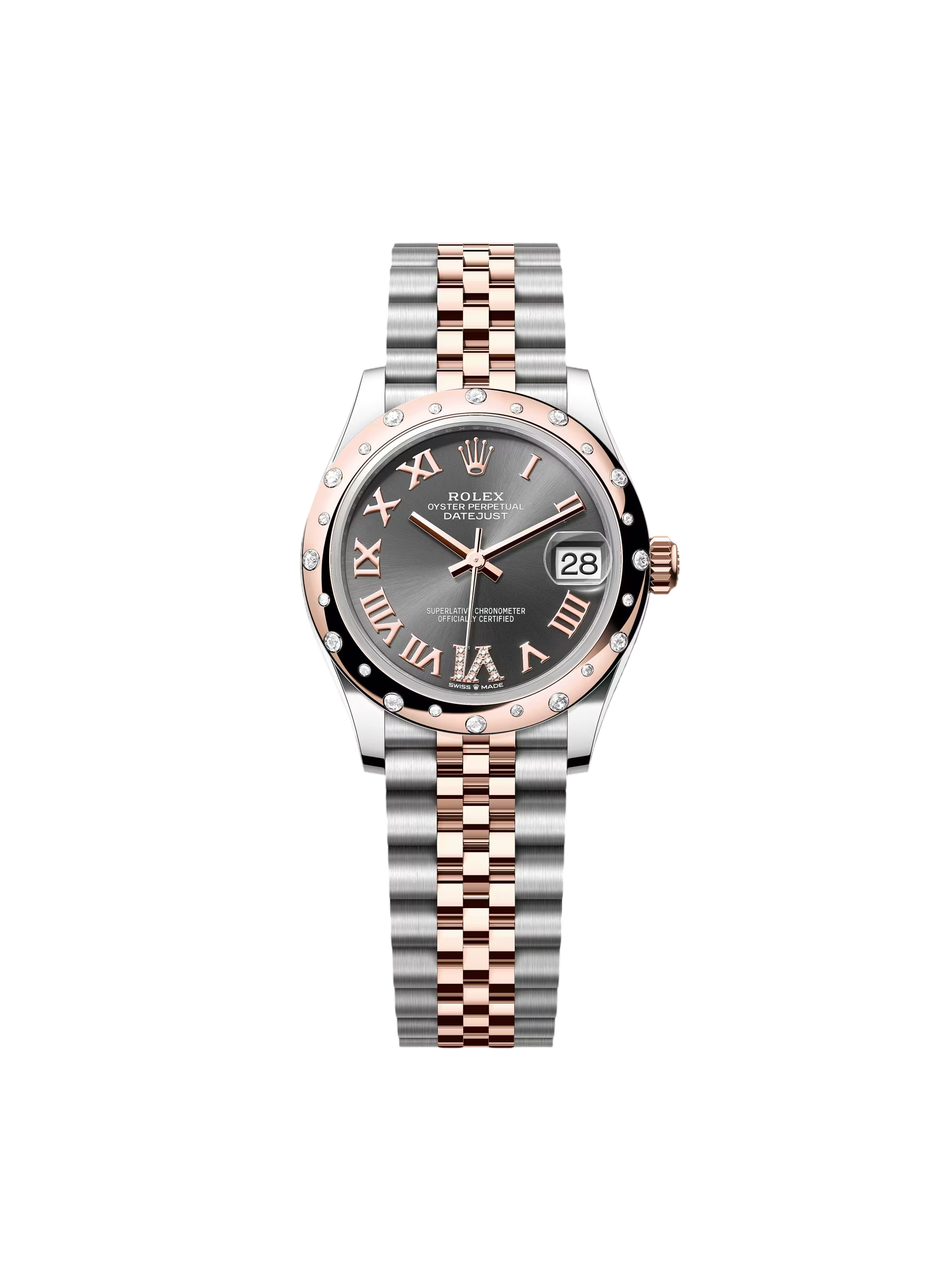 C84F30DA-B55B-6731-7874-C7B407E8510E Rolex Datejust m278341-0029/0030 Slate Dial 31mm Dial Oyster Bracelet - Image 1