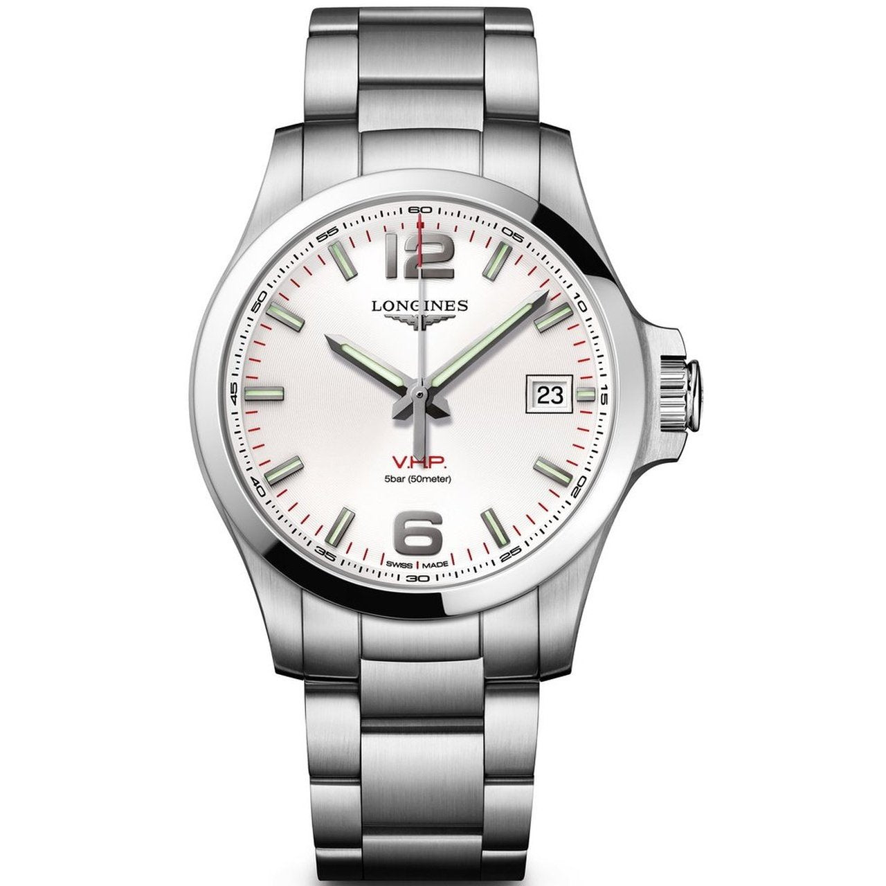 CF4E0EB0-8B54-B302-E4CF-578117AF5756 Longines Men's L37164766 Conquest Stainless Steel Watch - Image 1