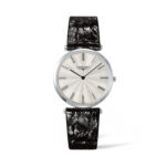 Longines Men's L4.755.4.71.2 La Grande Classique Black Leather Watch