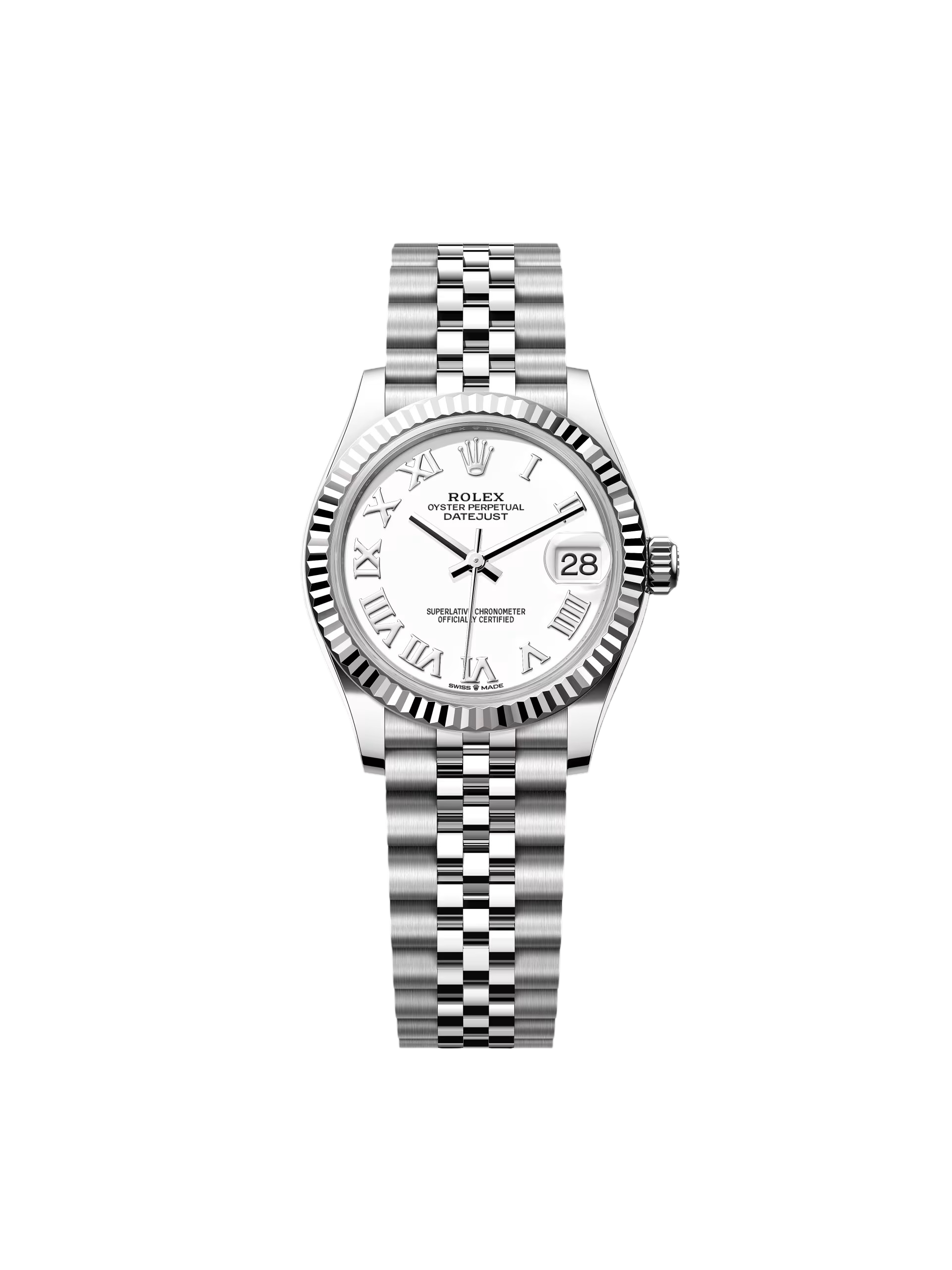D547B4E9-E89E-0CFE-4880-834DFD2D7A6D Rolex Datejust m278274-0009/0010 White 31mm Dial Oyster Watch - Image 1