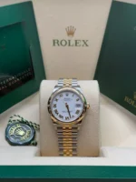 Rolex Datejust m278343-0001/0002 White Dial Yellow Rolesor Oyster Watch - Image 3