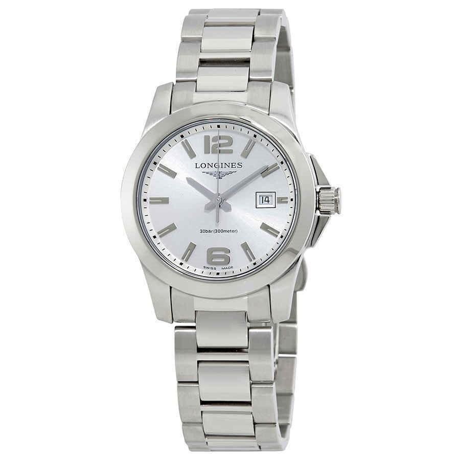 D641A3F3-7432-8837-83DD-30A77FA749CB Longines Women's L33764766 Conquest Stainless Steel Watch - Image 1