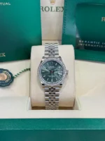 Rolex Datejust m278384RBR-0021/0022 Mint Green 31mm Dial Oyster Watch - Image 3