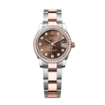 Rolex Datejust m278381-0027/0028 Chocolate Diamond 31mm Dial Diamond-Set Bezel and Oyster Bracelet Watch