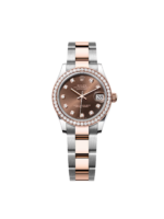 Rolex Datejust m278381-0027/0028 Chocolate Diamond 31mm Dial Diamond-Set Bezel and Oyster Bracelet Watch