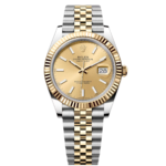 Rolex  Datejust 41mm 126333 Champagne Index Jubilee Steel and Yellow Gold Mens Watch