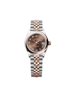 Rolex Lady-Datejust 28mm  279161 Chocolate Roman Dial, Two Tone Stainless Steel & 18K Rose Gold Oyster Bracelet Women's Watch