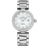 Omega De Ville Ladymatic 34mm White Dial with Diamonds Stainless Steel Bracelet 425.35.34.20.55.002