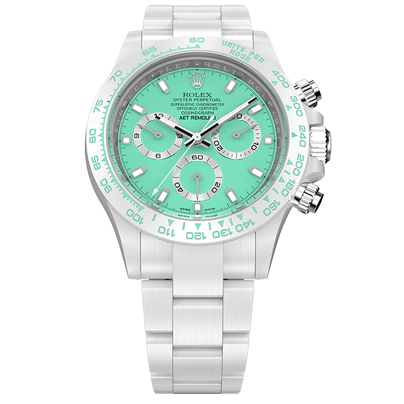 E5A9E970-F38B-8E1B-7F6C-98046313CB2A This product is out of stock. If you need to purchase it, please contact us to customize it.Rolex Daytona BISCAY GREEN WHITE CERAMIC - Image 1