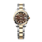 Rolex Datejust m278343 31mm Black Mother-of-Pearl Dial Yellow Rolesor Oyster Watch