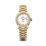 Rolex Lady-Datejust 28mm 279138RBR White Dial President Bracelet Watch