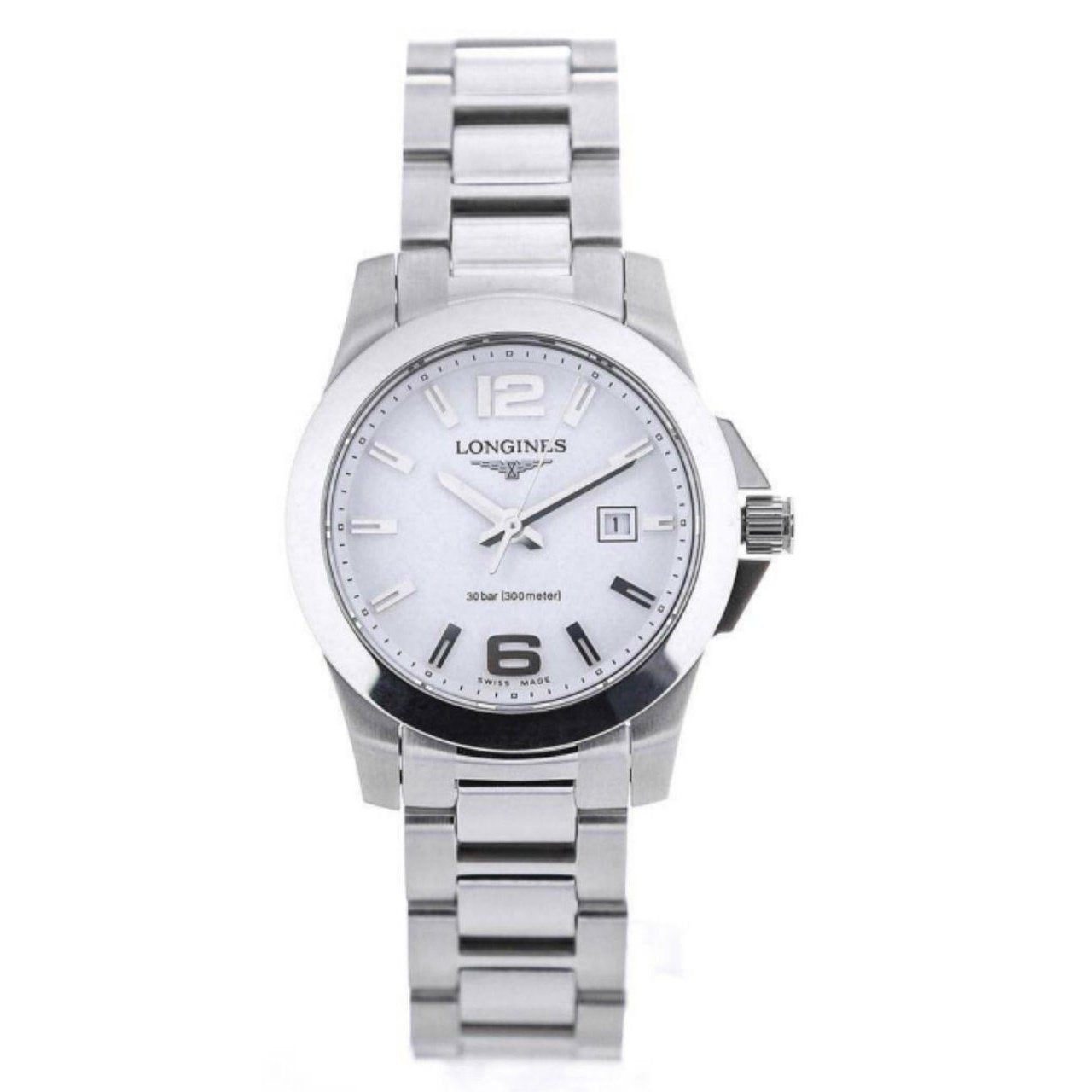 F39CB278-79A3-F36C-EE55-47FF0526E39E Longines Women's L32774166 Conquest Stainless Steel Watch - Image 1
