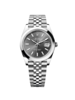Rolex Datejust 41mm 126300 Slate Index Jubilee Stainless Steel Watch
