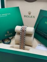 Rolex Datejust m278381-0025/0026 Mother-of-Pearl Diamond 31mm Dial Diamond-Set Bezel and Oyster Bracelet Watch - Image 14