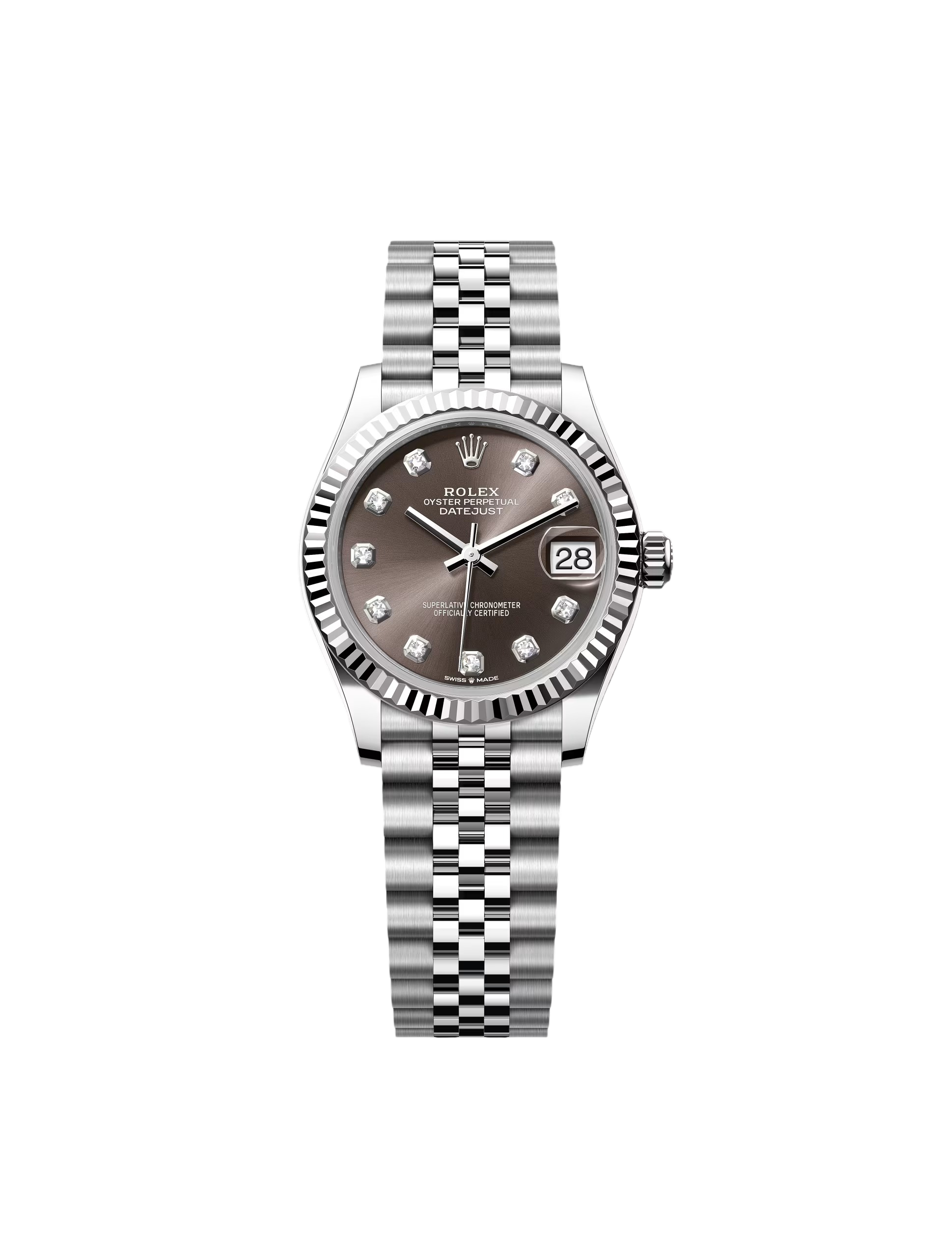 FBD6D1F4-CB61-5238-5455-CDE20F60628E-1 Rolex Datejust m278274-0007/0008 Dark Grey 31mm Dial Oyster Watch - Image 1